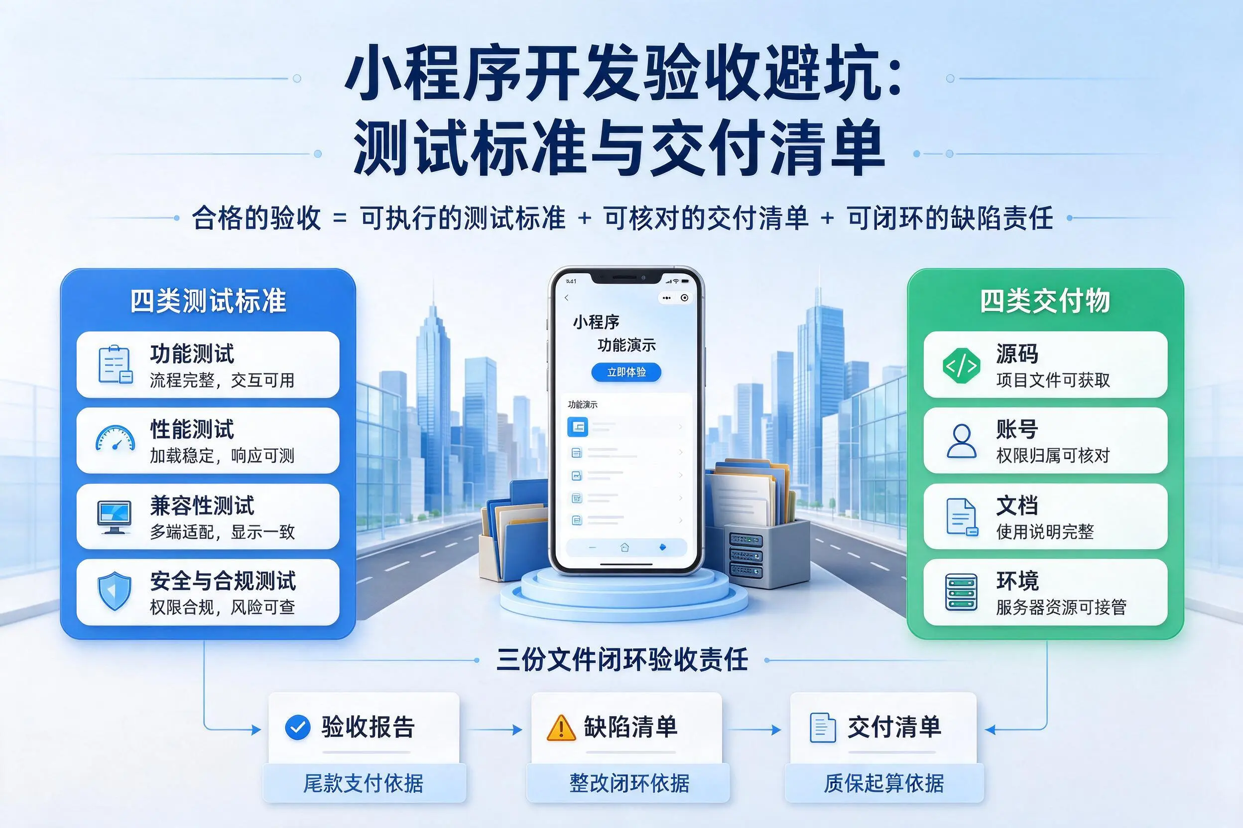 惠州小程序开发验收避坑：测试标准与交付清单