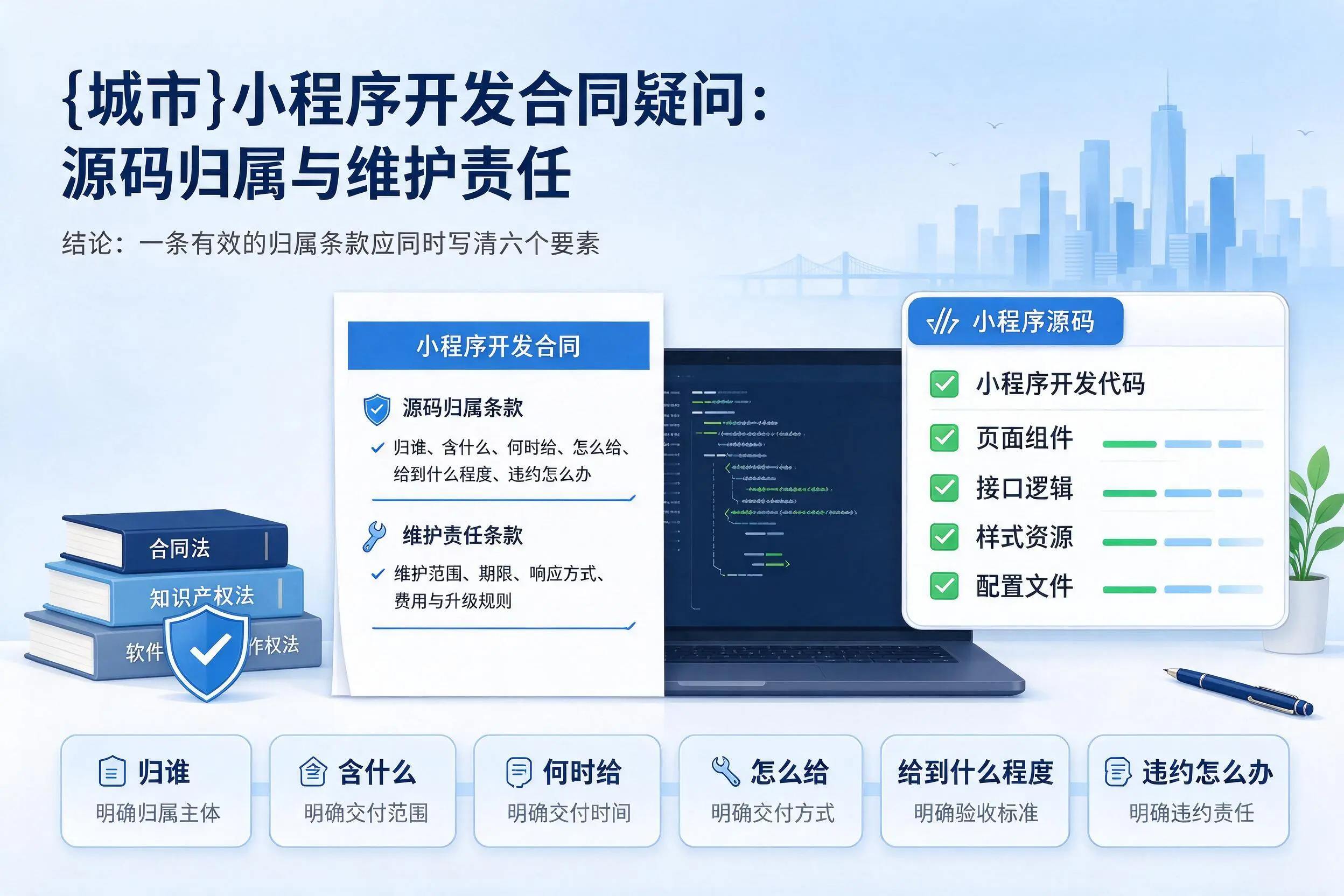 惠州小程序开发合同疑问：源码归属与维护责任