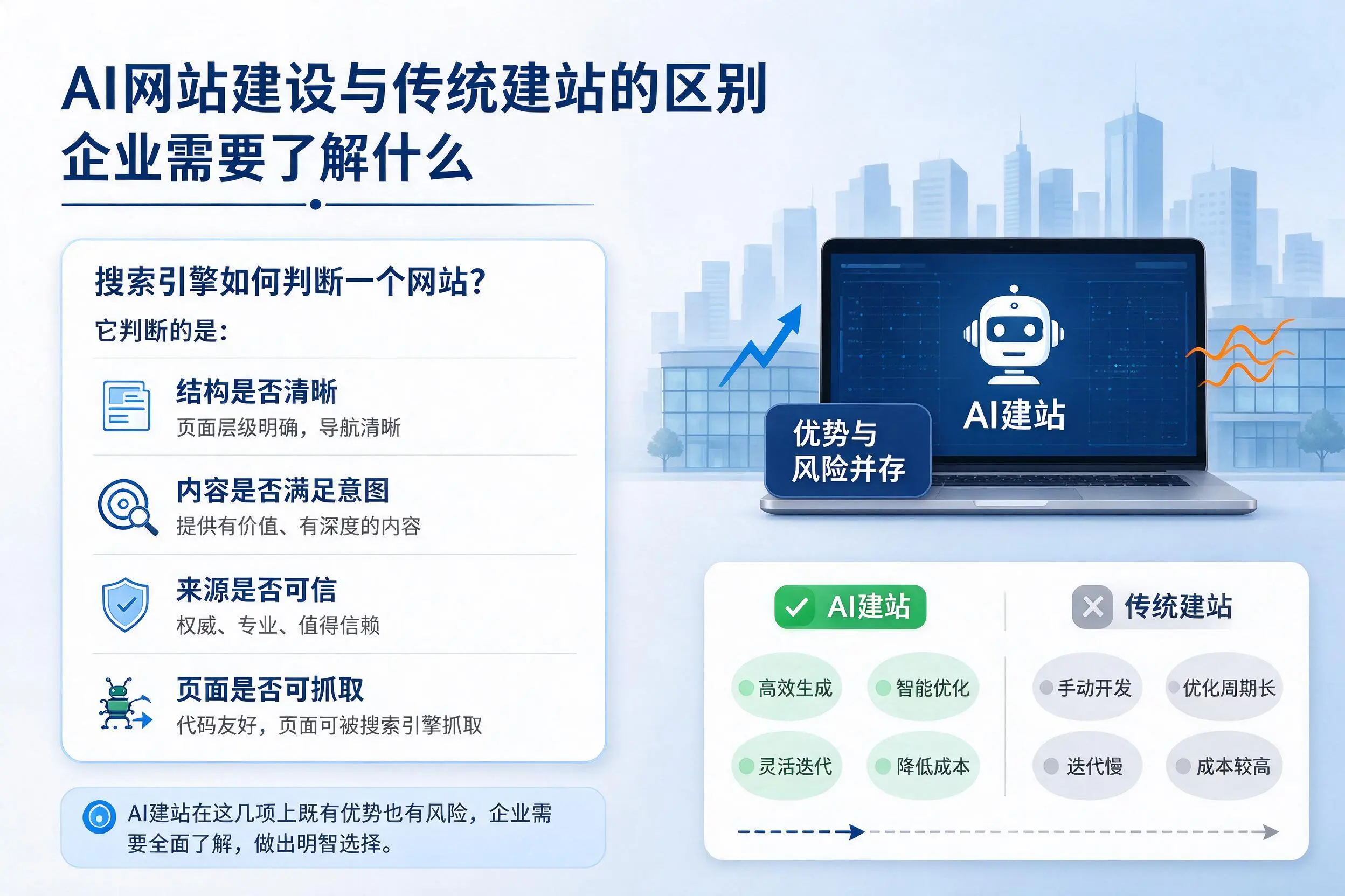 AI网站建设与传统建站的区别，惠州企业需要了解什么
