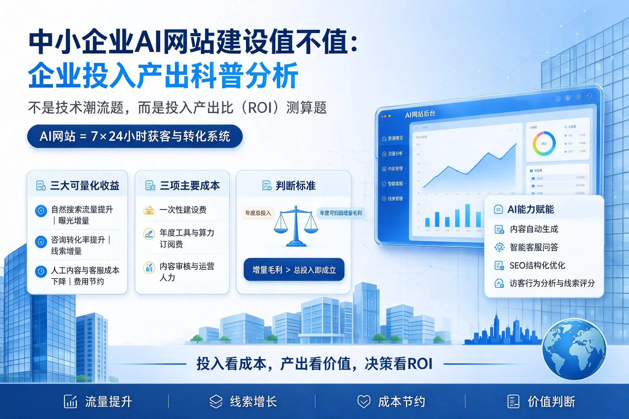 中小企业AI网站建设值不值:惠州企业投入产出科普分析