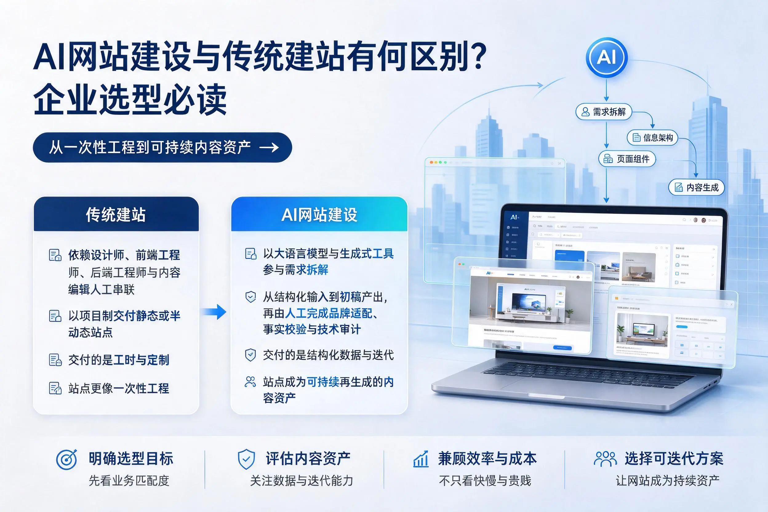 AI网站建设与传统建站有何区别？惠州企业选型必读