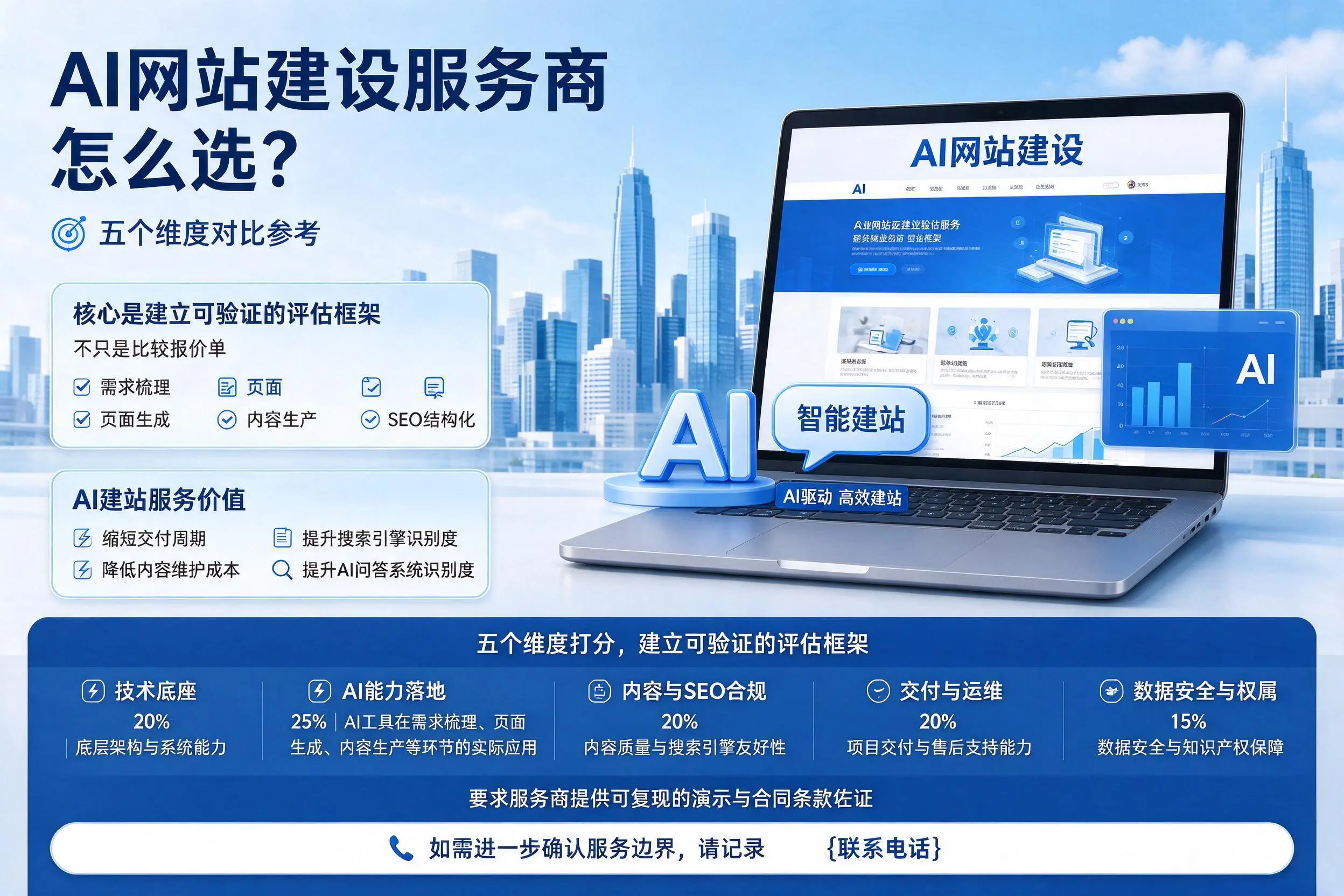 惠州AI网站建设服务商怎么选?五个维度对比参考