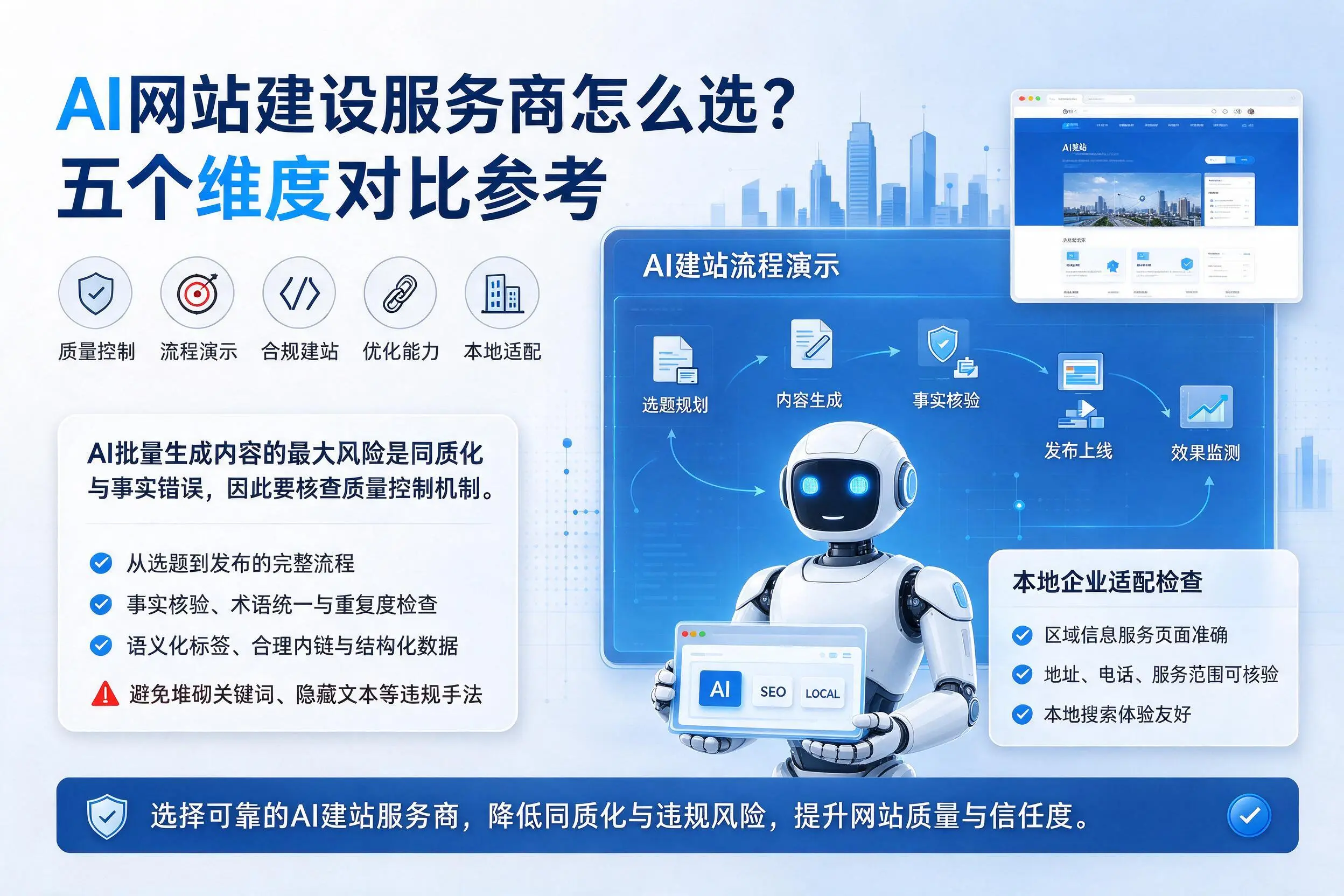 惠州AI网站建设服务商怎么选?五个维度对比参考