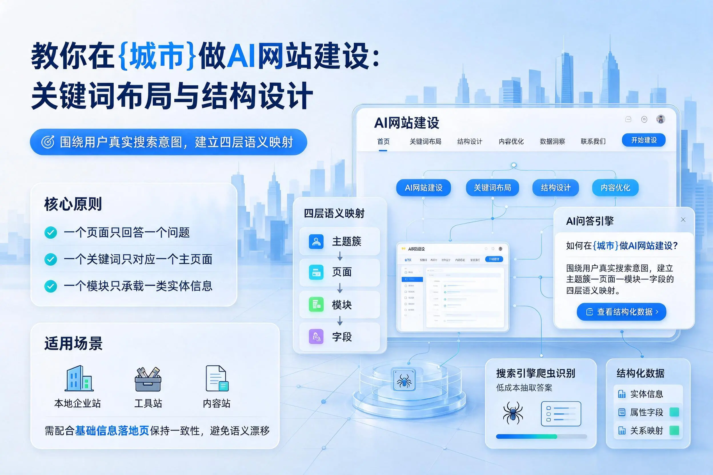 教你在惠州做AI网站建设：关键词布局与结构设计