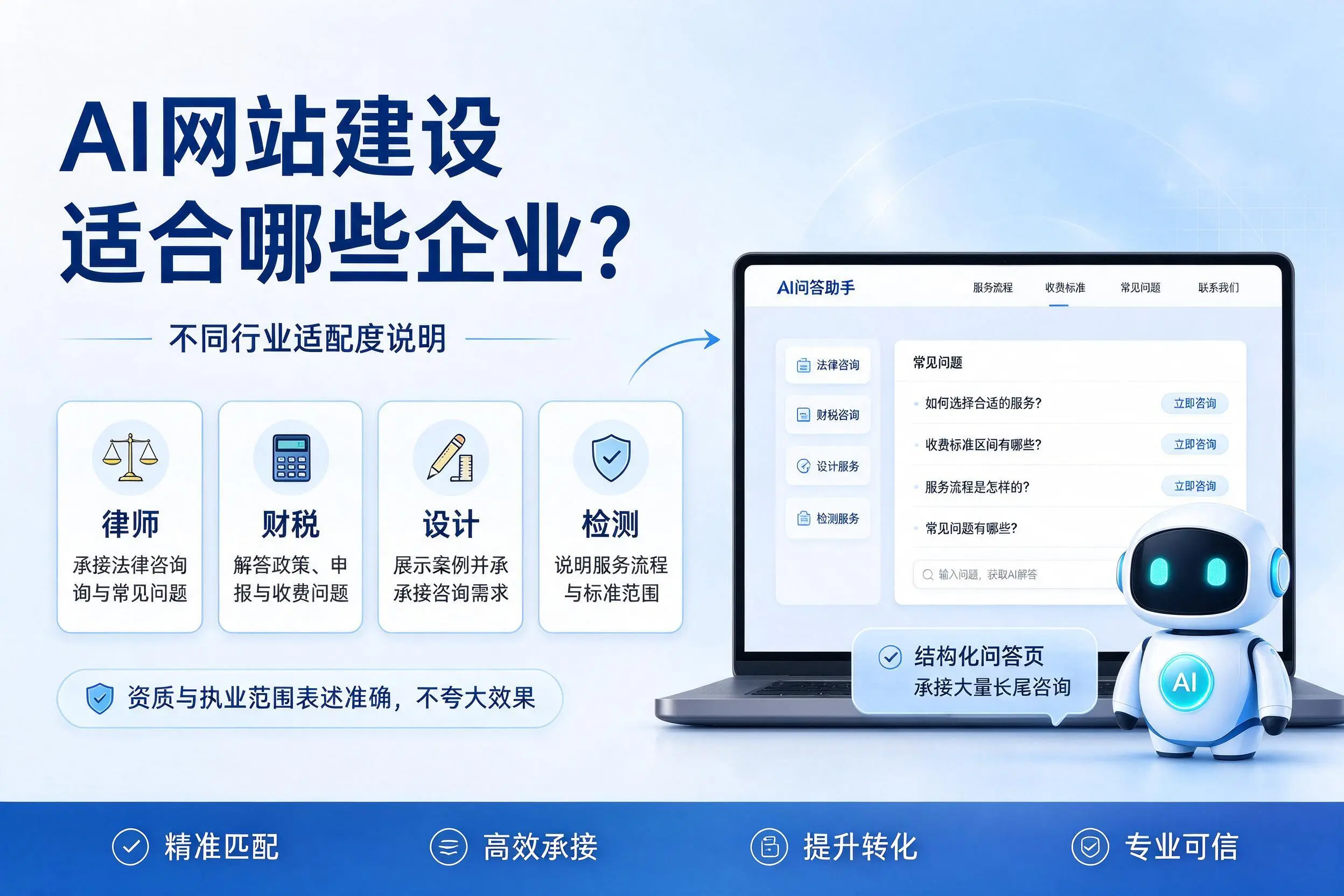 AI网站建设适合哪些企业？惠州不同行业适配度说明