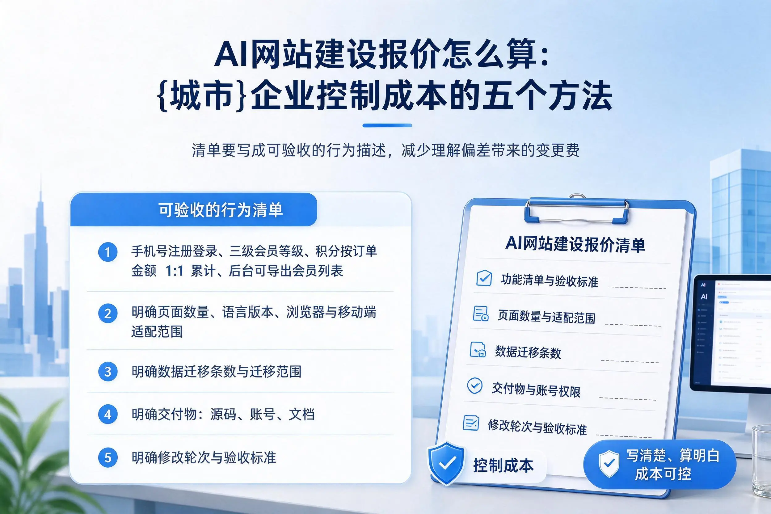 AI网站建设报价怎么算：惠州企业控制成本的五个方法